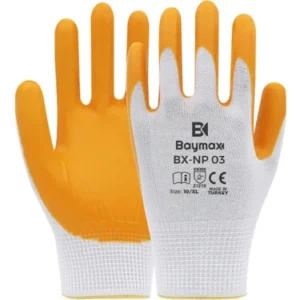 BX-NP 03 NİTRİL ELDİVEN SARI NO:10 BAYMAX